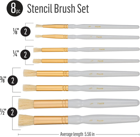 Plaid Stencil Brush Set, (8-Piece), 0289956...