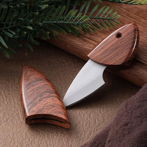 Small Pocket Knife Keychain Knife for Men with Sheath, Box Cutter Knife, EDC Pocket Knives for Outdoor Camping, Gifts for Dad husband Him...