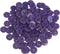 Mibo 100pcs Polyester Button - 2 Hole - Basic Round Top - Shiny Finish - 24L(15mm) - Purple...
