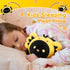 Cute Black Axolotl Bee Plush, Kawaii Plushies Honeybee Stuffed Toy, Axolotl Plushie with Bee Outfit Costume, Animal Hugging Cuddly Pillow, Soft Sq...
