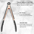 KAISHANE Kitchen Food Tongs-Rose Gold Tongs Copper Stainless Steel Silicone Tipped Kitchen Food BBQ and Cooking Tongs Set 9” and 12” for Non Stick...