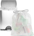Commander 13 Gallon 0.7 MIL Tall Kitchen White Drawstring Trash Bags - 24" x 25" - Pack of 25 - For Home, Kitchen, Office, Bathroom...