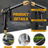Garden Hose Nozzle with 4 Patterns, Soap Dispenser & Quick Connectors, Plastic High Pressure Washer Gun, Water Hose Nozzle Sprayer Heavy Duty, Spr...