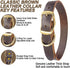 Leather Dog Collar Heavy Duty Hardware Dog Collars Full Grain Ultra Soft and Comfort Genuine Cowhide Metal Buckle Thick Belt Collar for Small Medi...