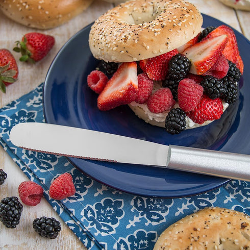 Rada Cutlery Super Spreader Knife (R113), 5.38" Stainless Steel Hollow Ground Blade, Made in USA, Silver Handle...