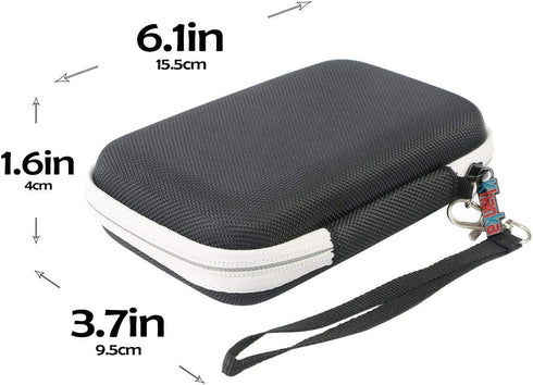 khanka Hard Travel Case Replacement for Anker PowerCore 13000 13000mAh 10400 Portable 2-Port Ultra Battery Power Bank (Long White Zipper)......