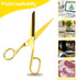 MultiBey Scissors Straight Recycled Stainless Steel 7" Copper Gold Multipurpose Fabric Leather Arts and Crafts Paper Shears Heavy Duty (Upgraded)...
