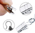 JANYUN 120 Pack Heavy-Duty Hook Clip Set Metal Curtain Clips for Curtain Photos Home Party Decoration Art Craft Display - Silver...