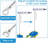 Toilet Flapper Chain 9.8inch,3PCS Stainless Steel Toilet Handle Lift Chain Replacement Fits Most Toilet Flappers...