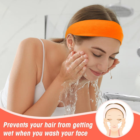 Hotop 20 Pcs Sport Headbands for Girls Women Yoga Headbands Bulk Elastic Headband Non Slip Stretchy Soft Fabric Hair Bands for DIY Team Running Ba...