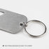 Stainless Steel Flat Beer Bottle Opener Keychain, Sturdy and Durable 2 Pcs to Send to Friends, Light and Easy to Carry, Suitable for All Beer Bott...