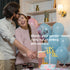 ALISSAR Glitter Double Sided Gold Gender Reveal Cake Topper, It's a Cake Topper for Boy or Girl Baby Reveal Party Decorations(Double Sided Gold)...