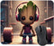 Mouse pad, Anime Game Cute Mouse Pads, Beige Square Waterproof Anti-Slip Rubber Base mousepads for Gaming Office Laptop PC Men Women, 9.5x7.9x0.1 ...