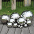 Pack of 2, Stainless Steel Hollow Gazing Ball Mirror Polished Shiny Sphere for Home Garden Ornament (4.7 Inch)...