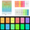 HTVRONT Glow in The Dark Pigment Powder (12 colors, 0.7 oz / 20 g Each), Glow in The Dark Resin Pigment with UV Lamp, Glow in the Dark Mica Powder...