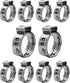 PUDS0058-10 Oetiker Style Pinch PEX Cinch Clamps, 5/8 INCH, Stainless Steel...