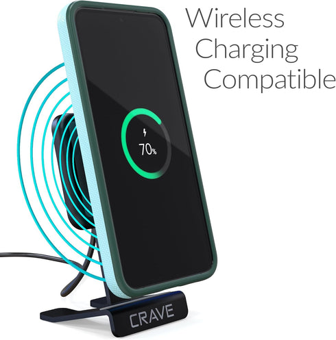 Crave Samsung Galaxy S23 FE Case - Dual Guard Shockproof Protection with Dual Layer Design, Aqua...