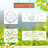 Flower Market Stencil, Large Spring Wildflower Stencils Farmhouse Stencils for Painting on Wood, Craft Template Wood Burning Stencil for Garden Ca...
