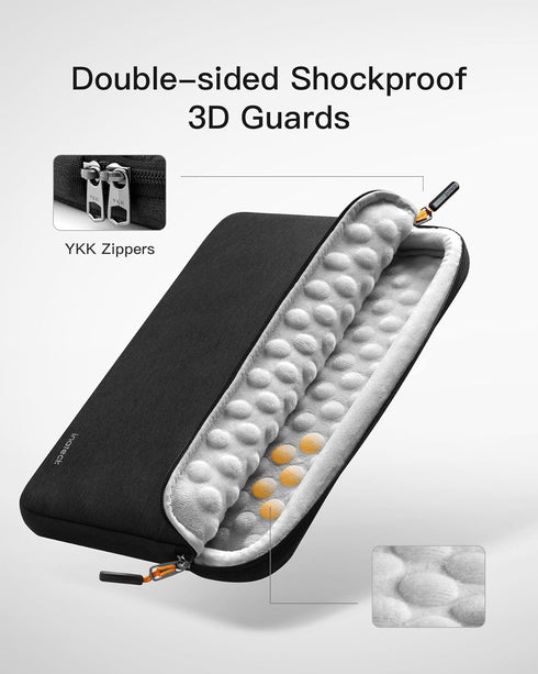 Inateck Shockproof Water-Resistant Laptop Bag Compatible with 13-inch MacBook Air M3/A3113 2024, M2/A2681, MacBook Pro M2/A2686 M1/A2338 2024-2016...