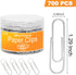 Medium Paper Clips,Paper Clip Medium Size,700 Pcs Clips Office Supplies for Paperwork Ideal for Home, School and Teacher Supplies....