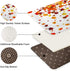 Autumn Falling Maple Leaves Bathroom Rugs and Mats Sets 2 Piece, Orange Fall Bathroom Rugs Non Slip, Farmhouse Absorbent Microfiber Memory Foam Ba...