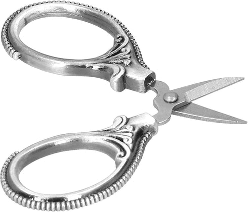 Stainless Steel Sewing Scissors Portable Thread Embroidery Tailor Handicraft Scissors Antique Copper (Silver)...