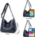 Women Crossbody Bag PU Leather Shoulder Purse Ladies Crossover Bags Lightweight Multi-Pocket Satchel Messenger Bag...