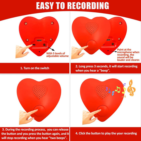 Voice Recorder, 16min USB Downloadable & Recordable Sound Chips Module for Stuffed Animals,Personal Voice Message for Mother's Day Christmas Plush...