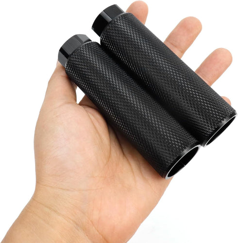 4 Pcs Aluminum Alloy Bike Foot Pegs Fit 3/8 Inch Axles Bicycle Foot Pegs Black Bike Pegs...