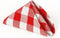 LinenTablecloth 15-Inch Polyester Napkins (1-Dozen) Red & White Checker...