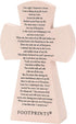 Dicksons Matthew 28:20 Always with You Footprints 7.5 inch Resin Stone Table Top Cross Figurine...