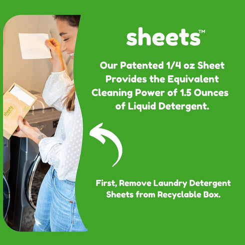 Sheets Laundry Club Laundry Detergent Sheets (Fresh Linen & Lavender)...