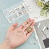 PH PandaHall about 100 Pcs Iron Ribbon Bracelet Bookmark Pinch Crimp Clamp End Findings Cord Ends Fasteners Clasp Leather Crimp Ends 5 Sizes Lengt...