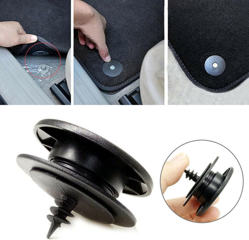 10Pcs Universal Car Floor Mat Carpet Clips Fixing Grip Clamps Buckles Floor Holders...