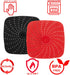 Upgrade Reusable Air Fryer Liners with Raised Silicone | Patented Product | BPA Free Non-Stick Silicone Air Fryer Mats | Air Fryer Silicone Tray A...