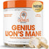 Genius Lions Mane Supplement Capsules - Organic Nootropic Supplement, 1200mg per Serving – 120 Veggie Pills...