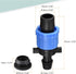 MECCANIXITY Drip Irrigation Tubing Coupling Barbed Locking Fitting with Washer for 16mm Drip Tape Tubing Sprinkler System Blue Pack of 20...
