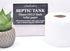Septic Tank Sign ¦ Strong self adhesive ¦ Stylish Polite Notice engraved onto textured CARBON ASH (burnt wood) effect acrylic ¦ Plaque for Toilet,...