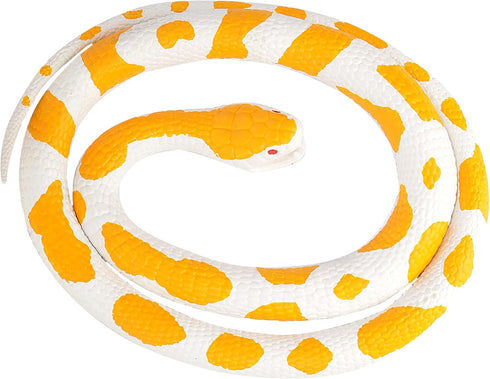 Wild Republic Albino Python, Rubber Snake Toy, Educational Toys, Gifts for Kids, 46"...