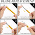 Exacto Knife Craft Knife Hobby Knife 74 Pack with 4 Upgrade Sharp Hobby Knives and 70 Spare Knife Blades for Art, Scrapbooking,Stencil (Gold)...