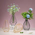keebgyy Metal Rack Stand Clear Flower Vase Glass Vases Set, Nordic Style Lantern Glass Iron Art Plant Containers for Office Home Wedding Decorate(...