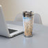 Footprints in the Sand Poem 16 Oz. Stainless Steel Insulated Travel Mug with Lid...
