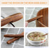 Soup Spoons,AOOSY Wooden Soup Spoons, 6 Pieces 7.84 inches Japanese Ramen Spoons Round Nanmu Wood Long Handle Rice Dessert Cooking Tasting Dinner ...