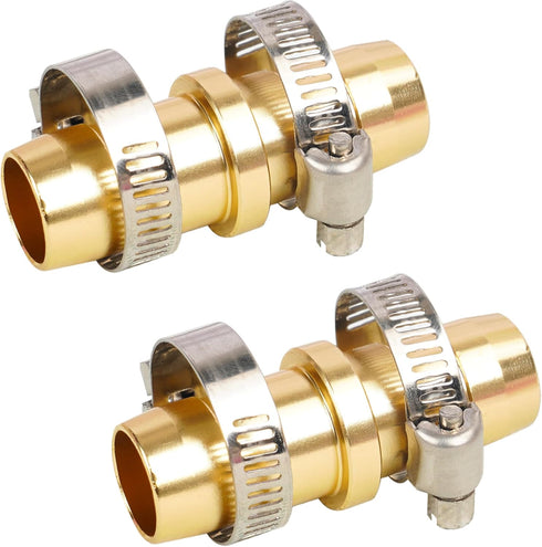 Hourleey 2 Pack Garden Hose Repair Kit, Hose Connector Repair Mender Kit with Stainless Clamp, Fits 3/4"-5/8" Water Hose Repair Fittings...