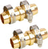 Hourleey 2 Pack Garden Hose Repair Kit, Hose Connector Repair Mender Kit with Stainless Clamp, Fits 3/4"-5/8" Water Hose Repair Fittings...