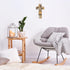 Jetec Cross Wall Decor Christian Wooden Cross Religious Faith Biblical Verse Wall or Table Sign for Home Easter Christmas Farmhouse Home Hanging D...