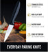 Slicex Regular Paring Knife for Kitchen - Sharp 3.5" (Inch) Fruit Knife for Precise Cutting - Small Pairing Knife Ideal for Peeling and Slicing - ...