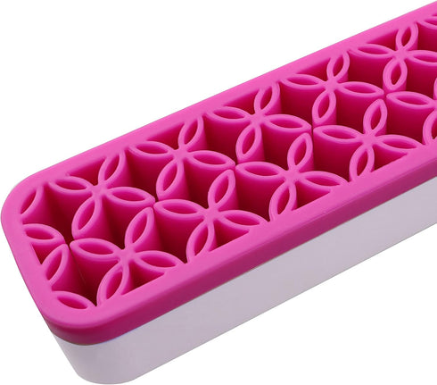 NX Garden Brush Storage Box Sew Desktop Organizers Diamond Painting Pen Holder Sewing Craft Tool Holder, Rose Red...