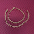Gold Plated Dainty Simple Everyday Wear Chain Teardrop Bell Payal Anklet Pair For Women - Beach Party Gift...