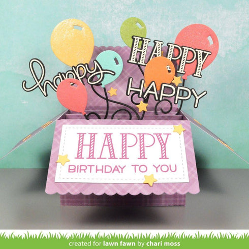 Lawn Fawn Cuts Party Balloons Universal Custom Craft Cutting Dies Lf856...